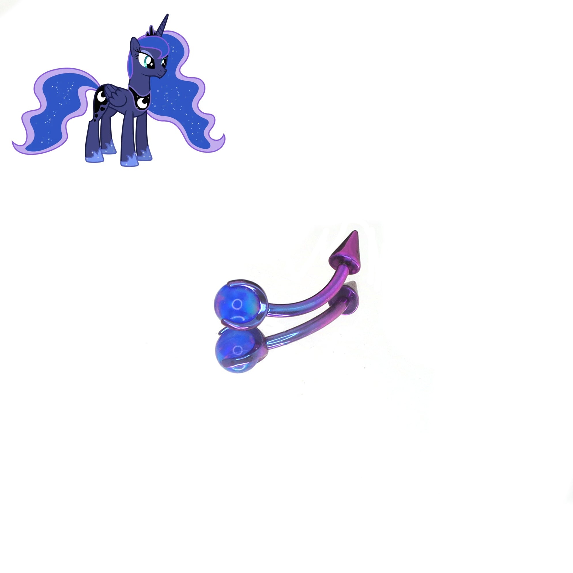 MLP  Titanium Opal Rook - eyebrow