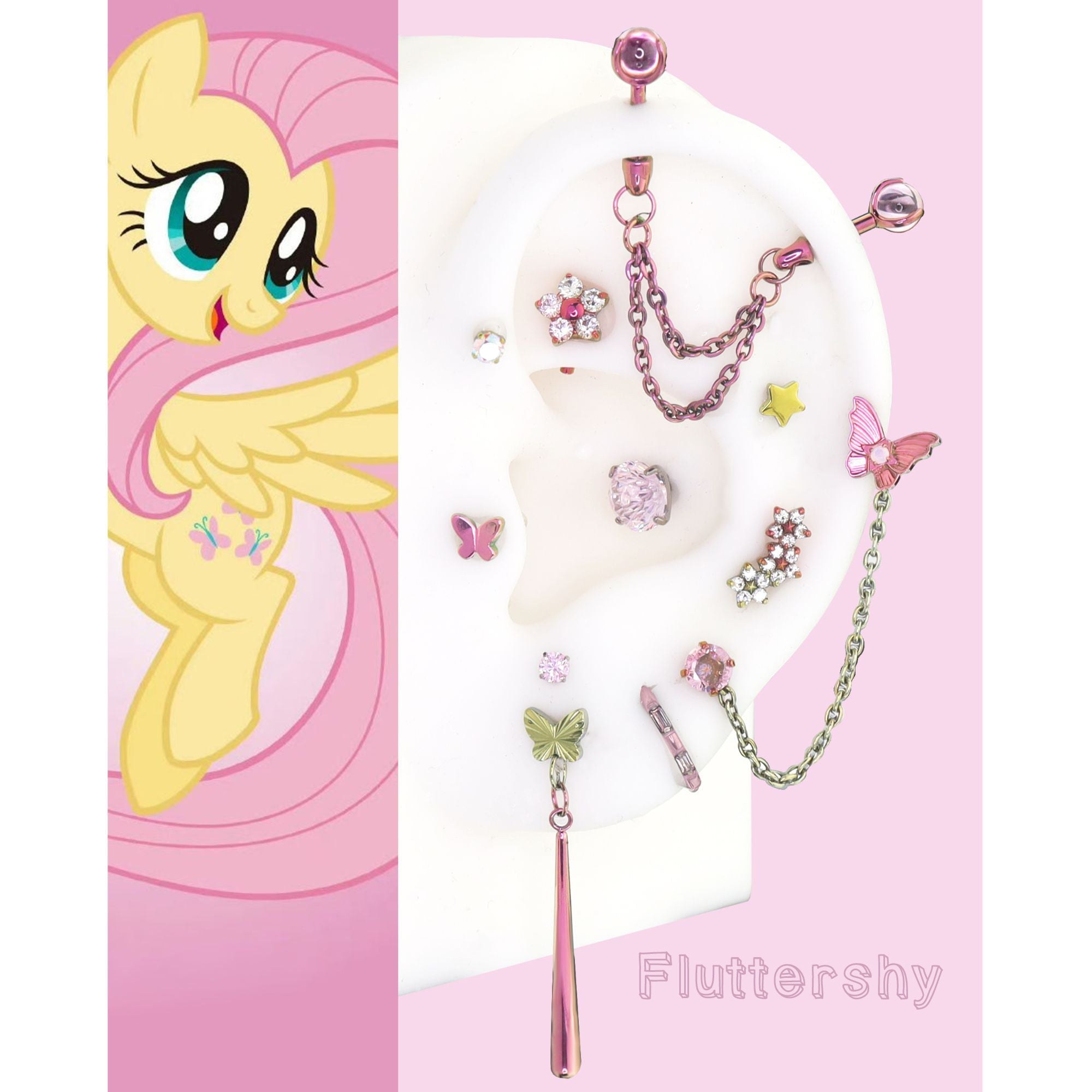 MLP  Fluttershy Series Ear Accessories Set
