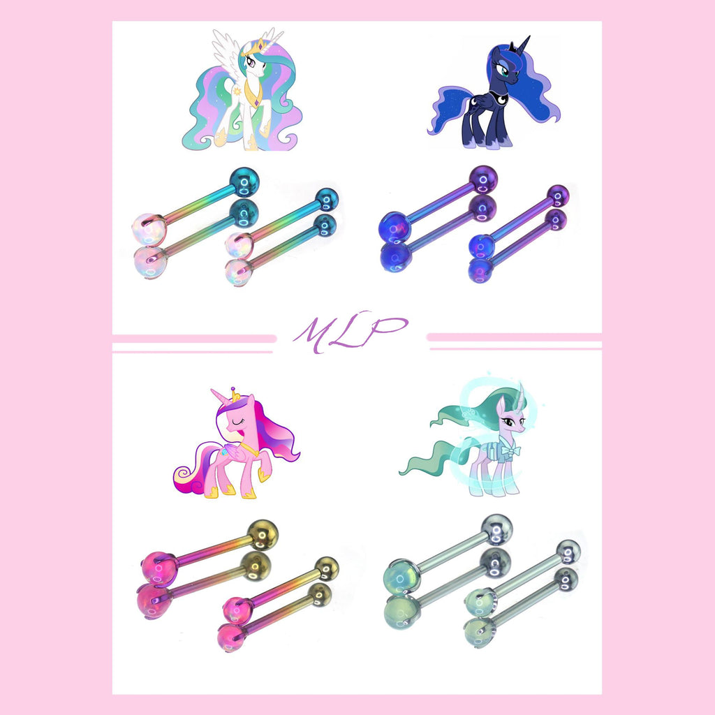 MLP  Opal CZ  Barbell - Tongue