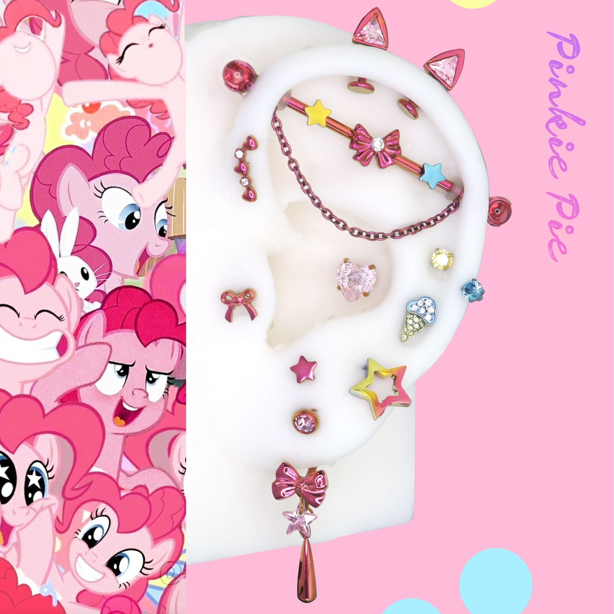 MLP Pinkie Pie Series Ear Accessories Set