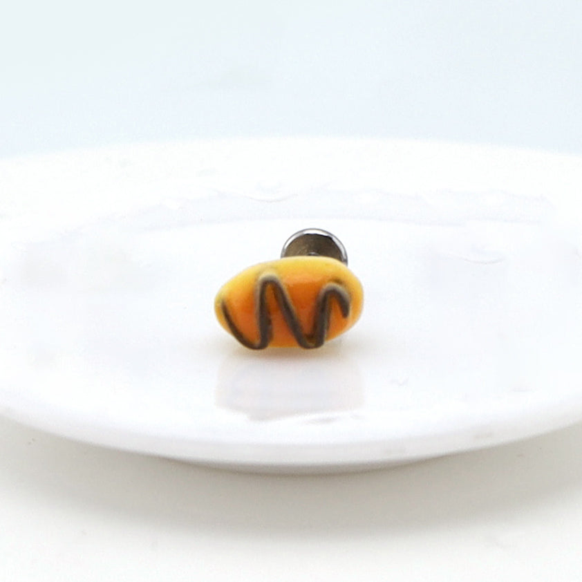 Star Baker - Chocolate Croissant Stainless Steel Ear Studs