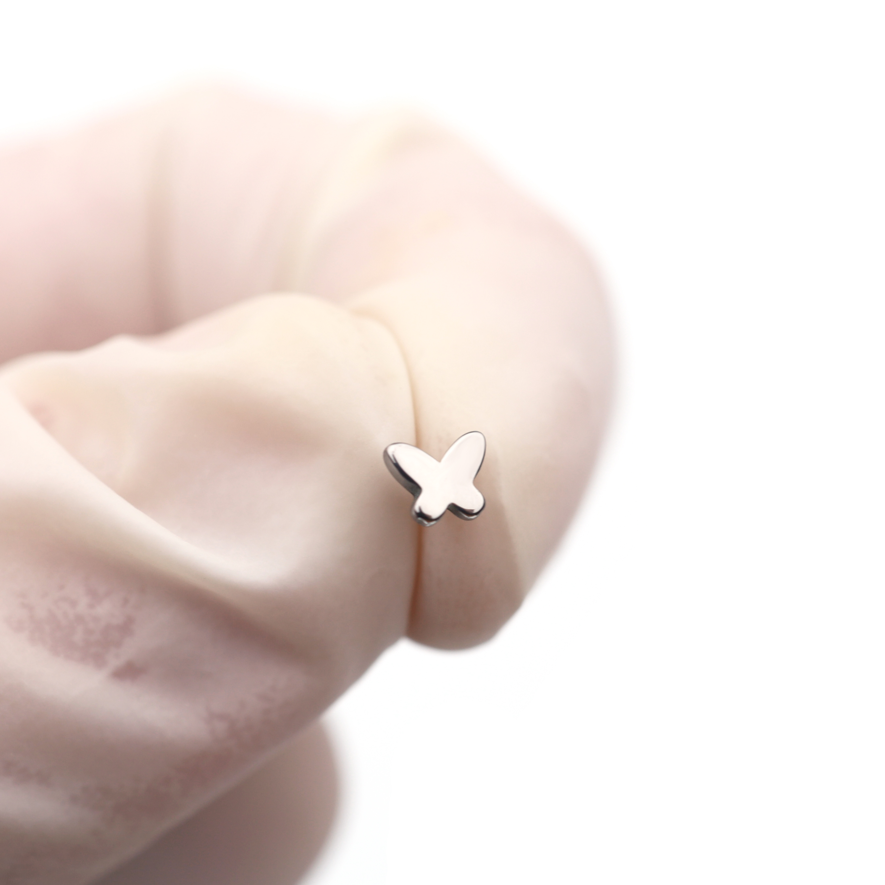Colorful Gradient Butterfly Titanium - Nose/Ear Stud
