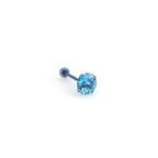 Titanium CZ Threadless Pin