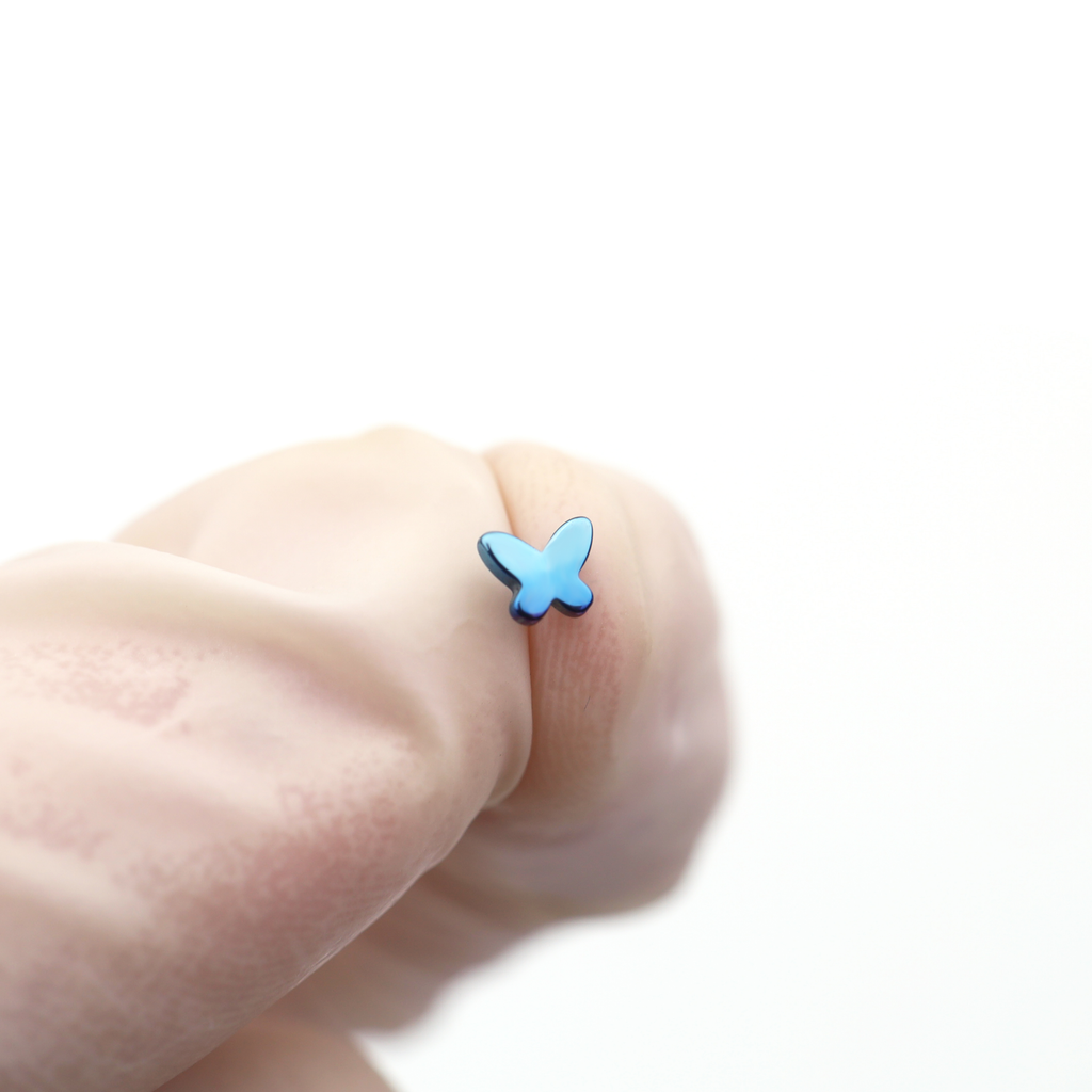 Colorful Gradient Butterfly Titanium - Nose/Ear Stud