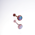 Opal Titanium Threadless Pin