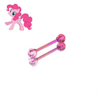 MLP Titanium Internally Threaded  Zirconia Barbell - Tongue & Ear