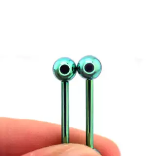 High Polish Classic Internally Threaded Titanium barbell stud