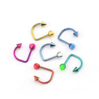 16G Opal Spike Titanium U-Ring
