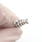 Fishbone stainless steel Tongue Barbell