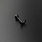Moon stainless steel Tongue Stud