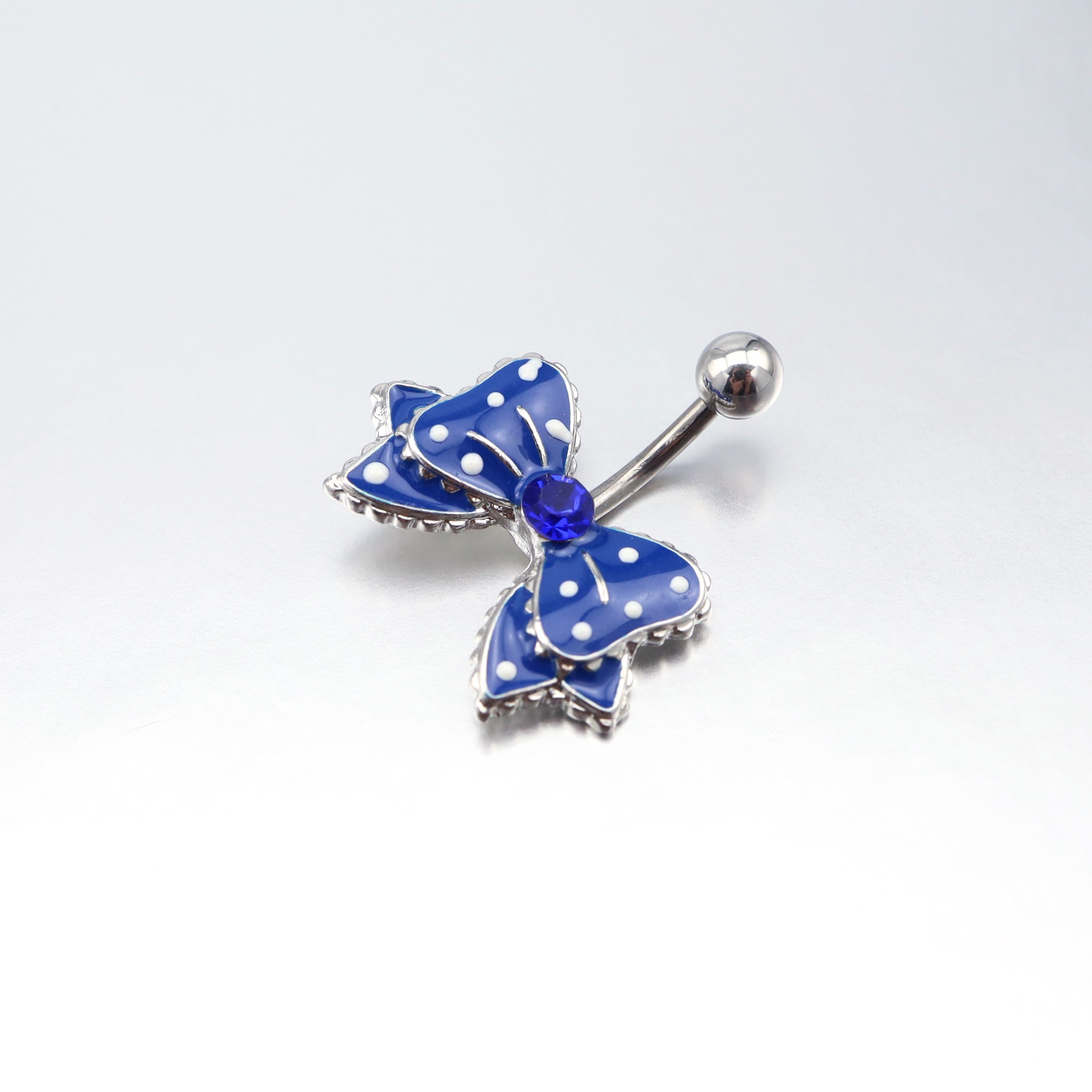 Butterfly Crystal Stainless Steel Belly Ring