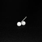 White Acrylic barbell studs