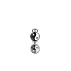 Resin Yin Yang Symbol Tongue Stud