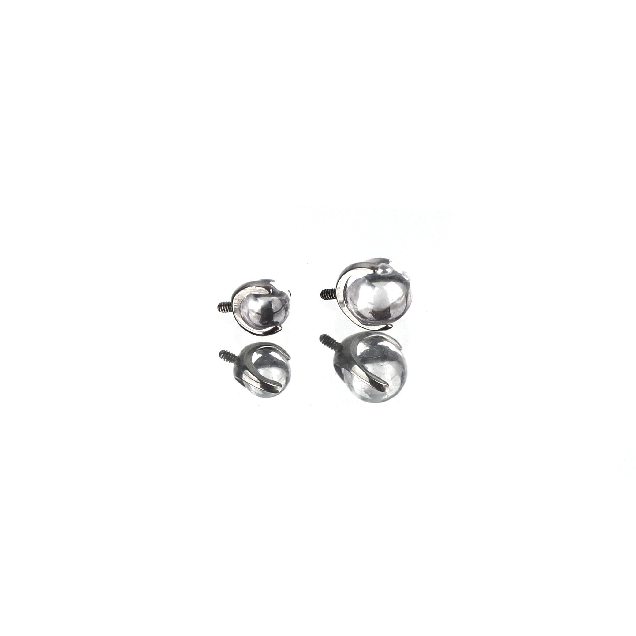 Rainbow CZ ball Titanium Internally Threaded barbell stud