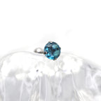 Gradient Tourmaline CZ Titanium tongue stud