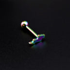 Lightning Bolt Stainless steel Tongue Stud