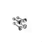 Resin Yin Yang Symbol Tongue Stud