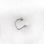 Opal Spike Titanium Internally Threaded U-Ring