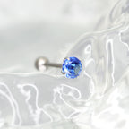 Gradient Tourmaline CZ Titanium tongue stud