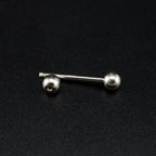 Classic Externally Threaded S925 Sterling Silver barbell studs