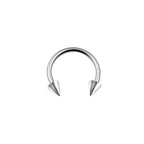 12PCS Basic Stainless steel Horseshoe Ring Set