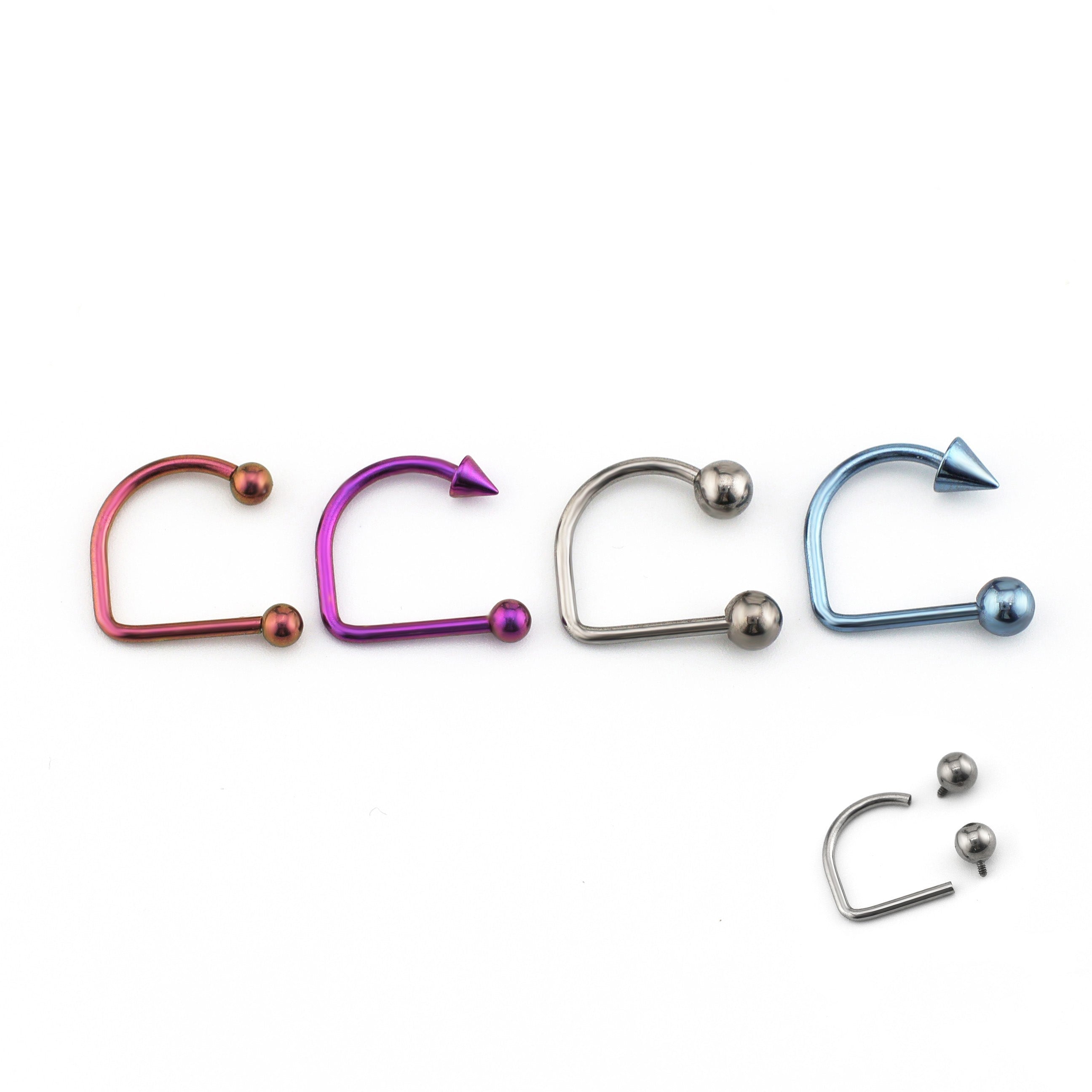 Classic Internally Threaded Titanium U-Ring