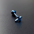 Cross Stainless steel Tongue Stud