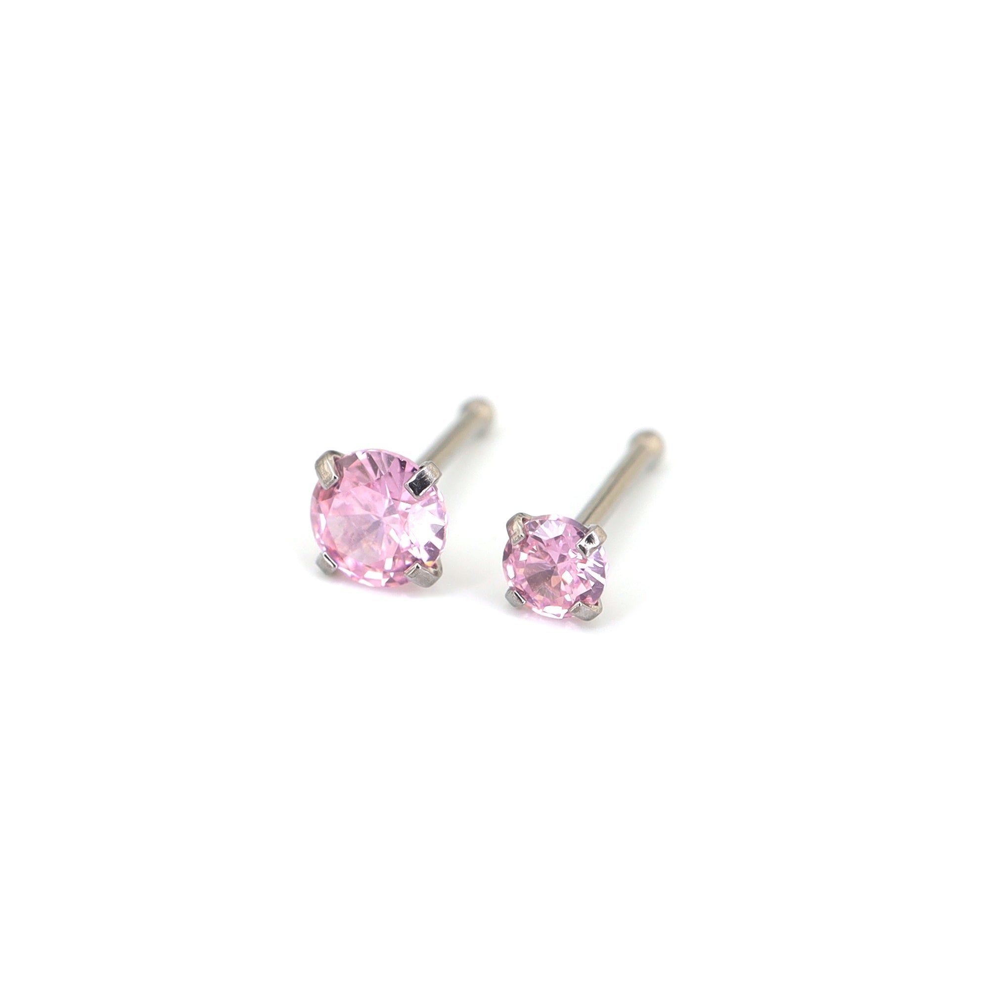 4/8PCS 20G CZ Nostril Stud Set