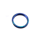 Opal Half Titanium Segment Hoop