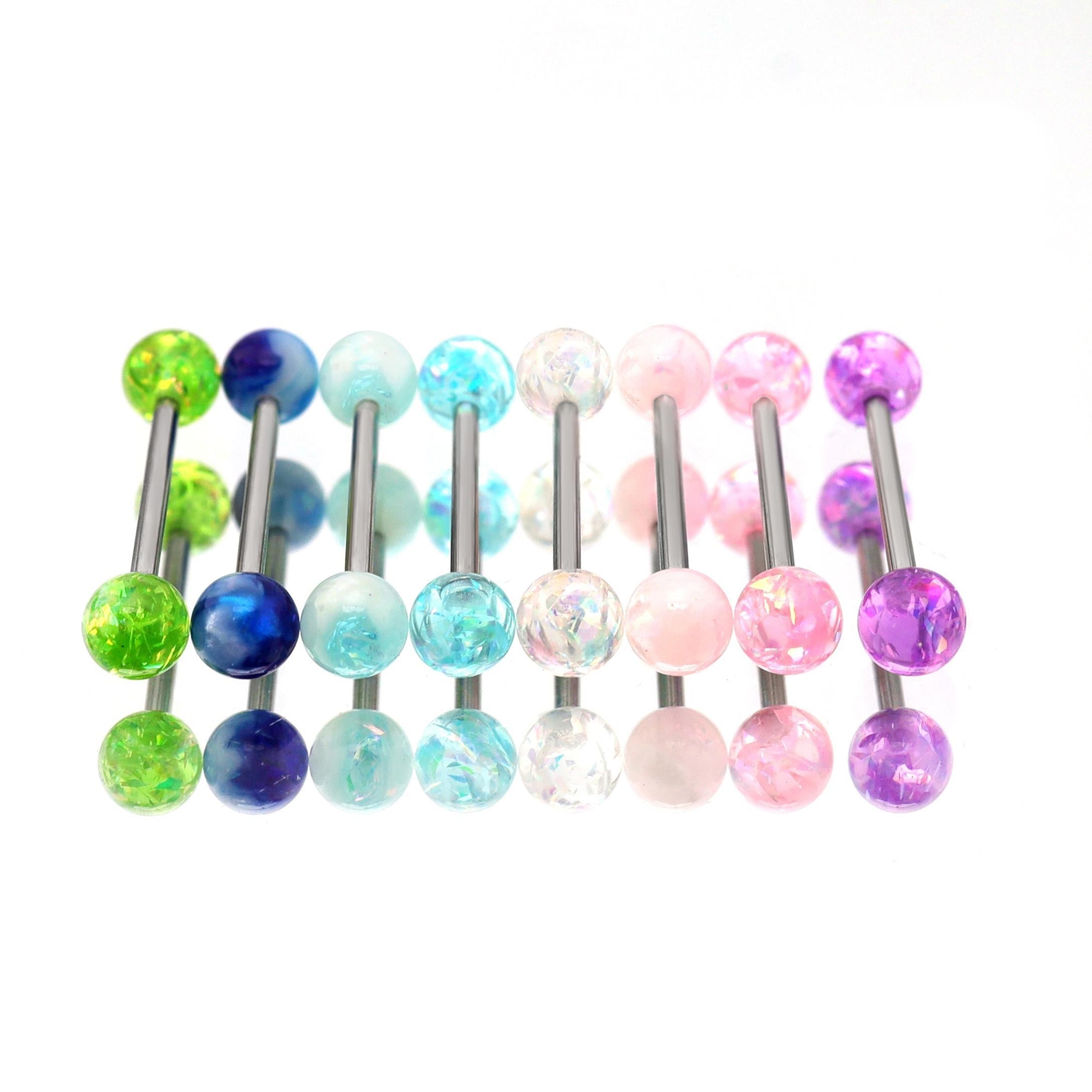 Vibrant Acrylic barbell studs