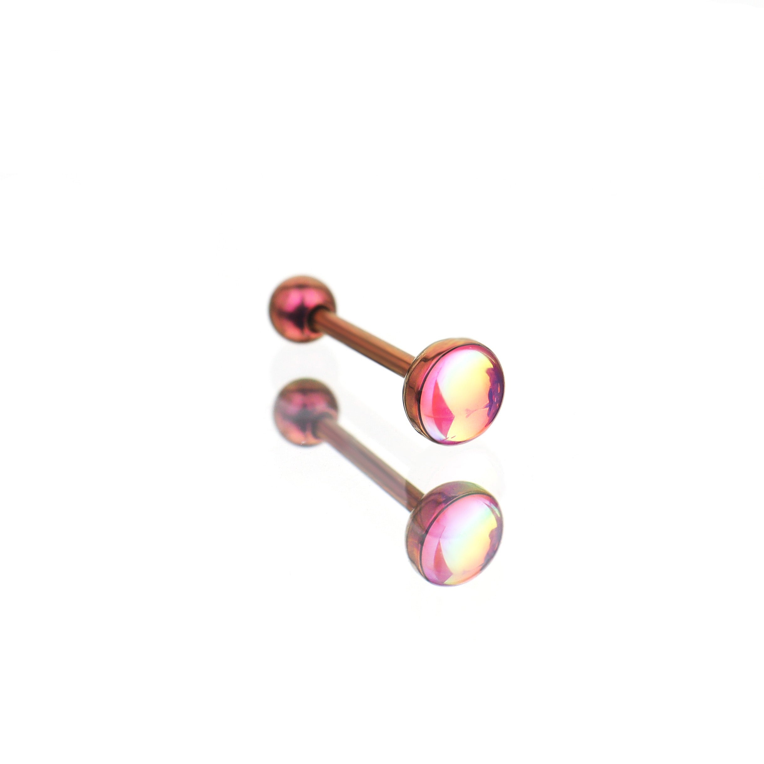 Dreamy Oil Resin Titanium Tongue Stud