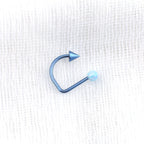 Opal Spike Titanium Internally Threaded U-Ring