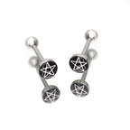 Resin Oil Slick Star tongue stud