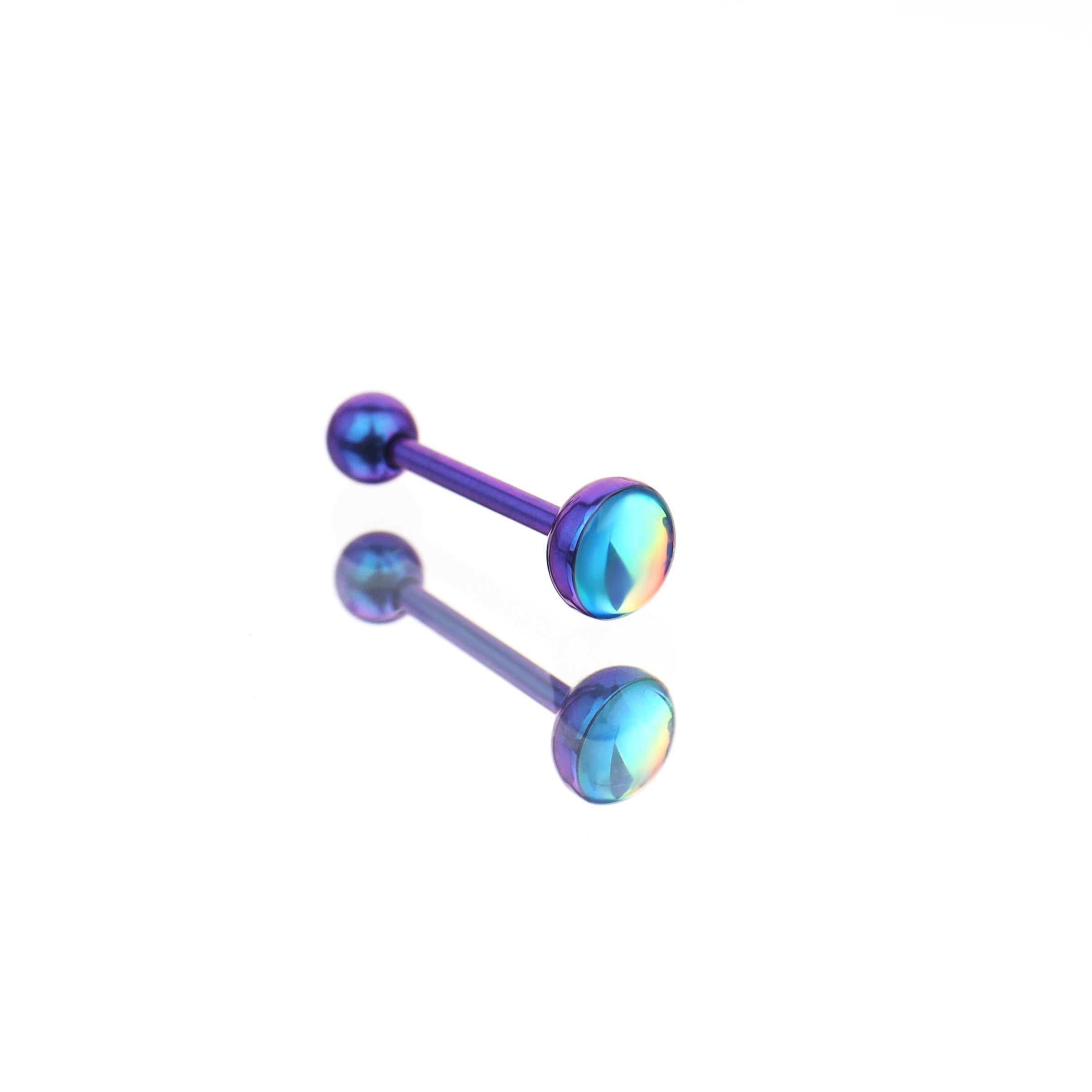 Dreamy Oil Resin Titanium Tongue Stud