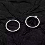 4PCS 16G Stainless Steel Nose Hoop Set