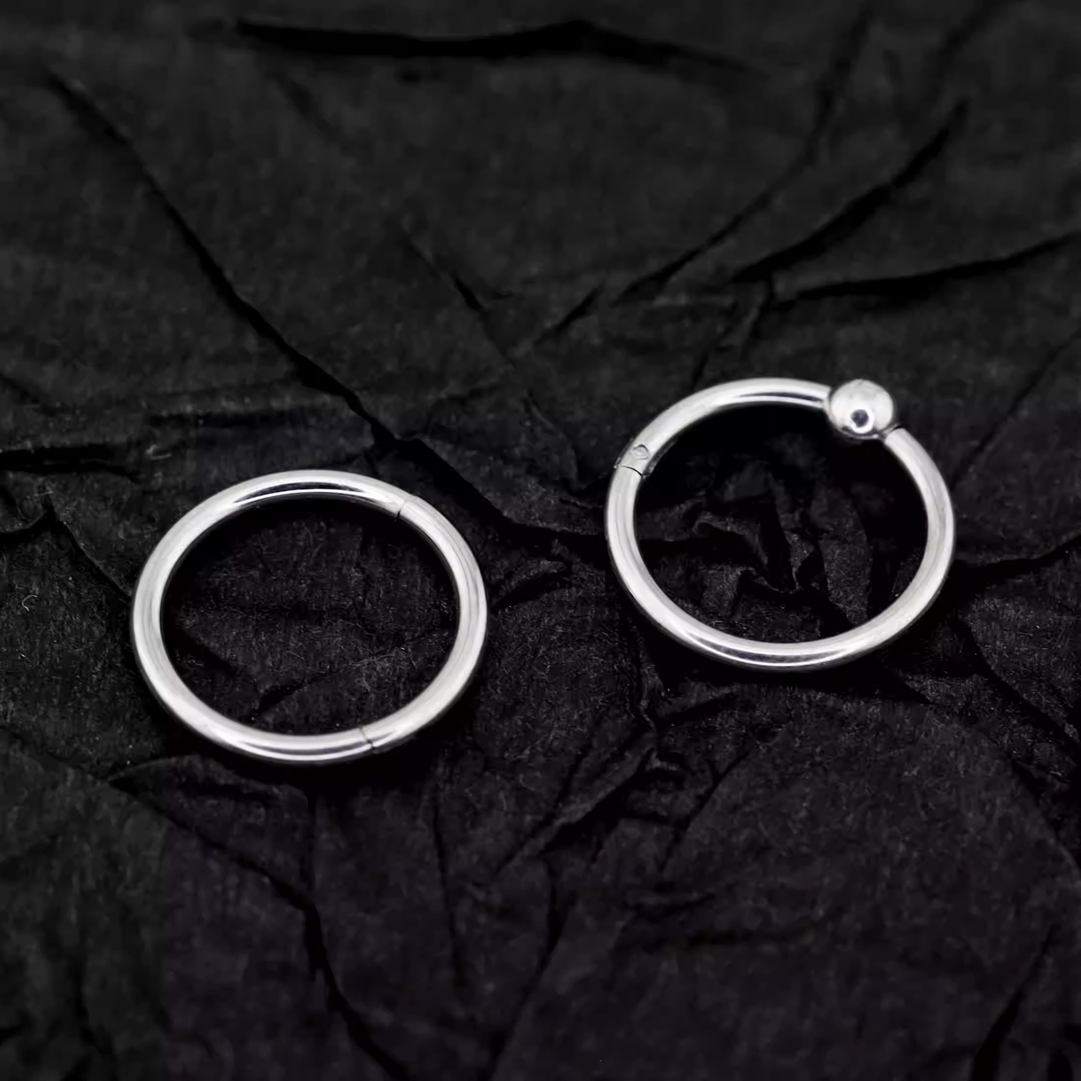 4PCS 16G Stainless Steel Nose Hoop Set