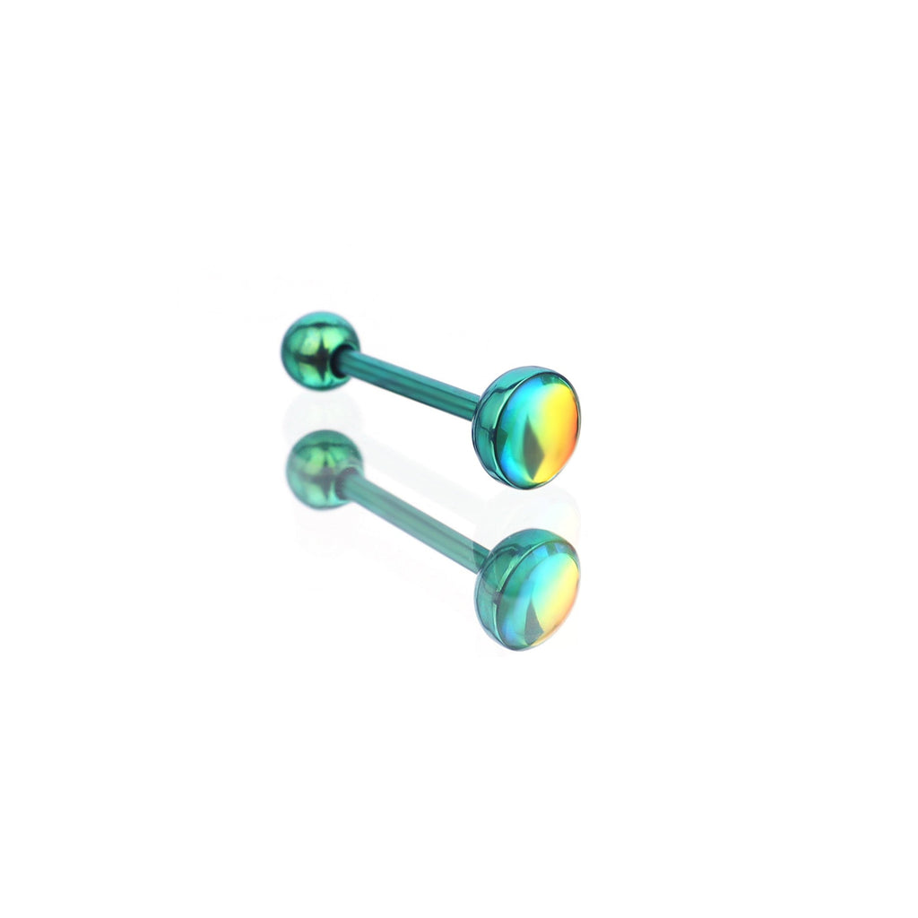Dreamy Oil Resin Titanium Tongue Stud