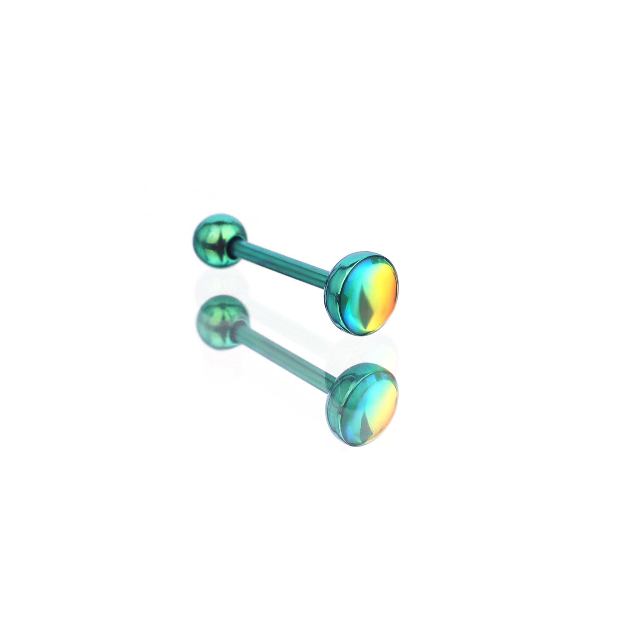 Dreamy Oil Resin Titanium Tongue Stud