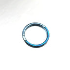 Opal Half Titanium Segment Hoop