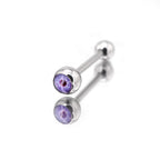 Eye Design Oil Slick stainless steel barbell nail