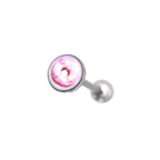 Cute motifs Epoxy Resin Stainless steel tongue stud
