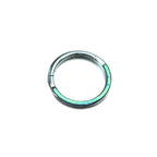 Opal Half Titanium Segment Hoop