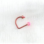 Opal Spike Titanium Internally Threaded U-Ring