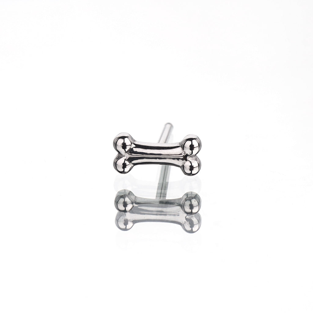 Puppy's Bone Stainless Steel Tongue Stud