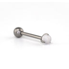 Agate Ball Internally Threaded Titanium Barbell