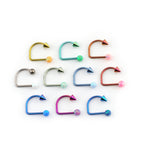 Opal Spike Titanium Internally Threaded U-Ring