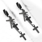 Cross Drop Chain Stainless Steel Earring Chain