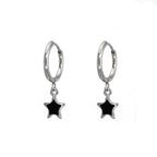 Oil Slick Star stainless steel Pendant Ear Ring
