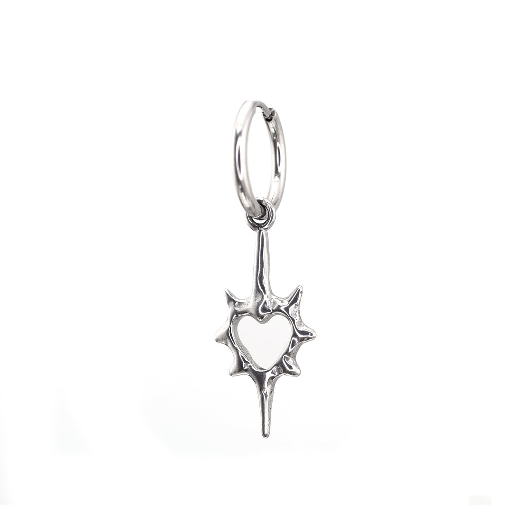 Thorn Heart stainless steel Pendant Earring