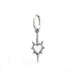 Thorn Heart stainless steel Pendant Earring